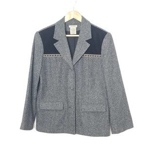 💕 RTG Collection Gray Wool Blend Blazer Jacket 13